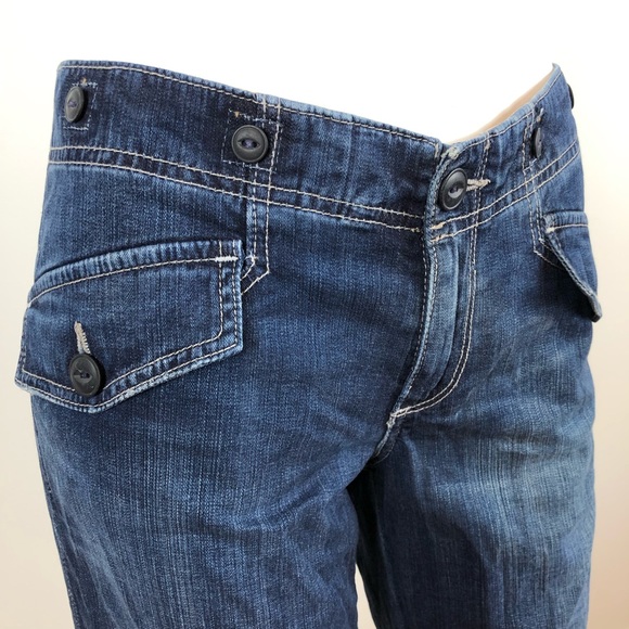 Ag Adriano Goldschmied Denim - AG The Samba Straight Wide Leg Mid Rise Jeans